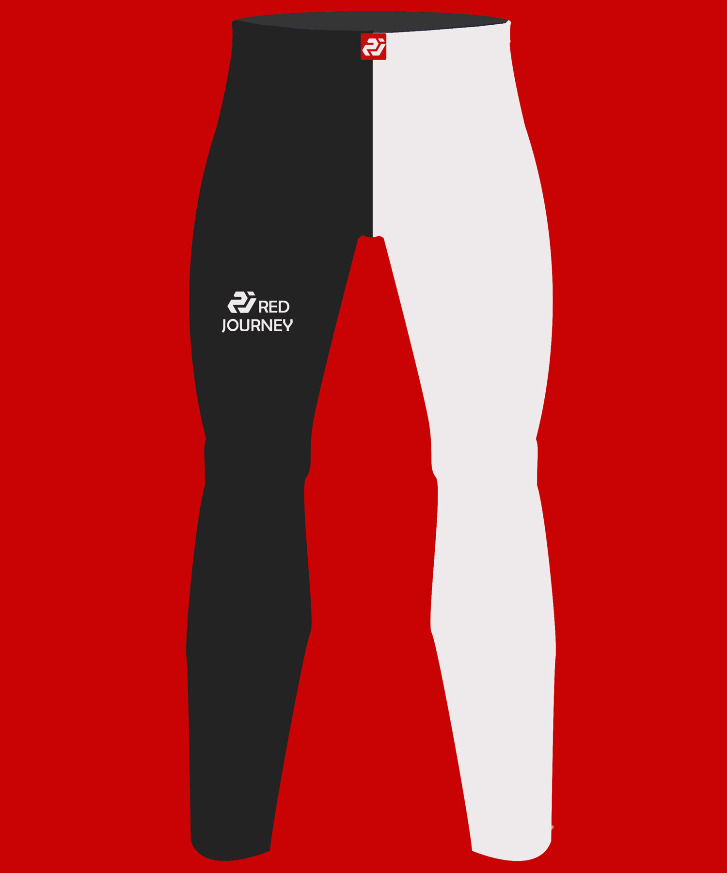 White Rank Compression Pants, Spats, Red Journey